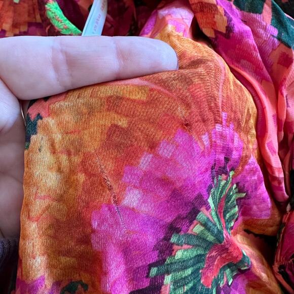 FARM Rio Pink and Orange Floral Maxi Dress - Picture 7 of 9